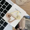 Presilha de Pato Colorida Básica Versátil Estrela Nuvem Metal Fosco Presilha de Cabelo Simples Elegante High-End Presilha para Cabelos Quebrados para Mulheres