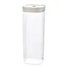 Frasco Sellado Frasco para Granos Almacenamiento de Cocina Caja de Plástico Transparente de Grado Alimenticio Bocadillos Artículos Secos Frasco para Almacenamiento de Té