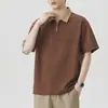 Ropa de Hombre Xintang Verano 2026 Hombre Media Cremallera Cuello Camisero Manga Corta Diseñador Top de Verano Camisa POLO