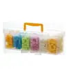 Caja de Almacenamiento de Juguetes para Niños Portátil de Mano Organizador de Piezas Pequeñas de Rompecabezas y Bloques de Construcción Lego Soporte de Exhibición de Escritorio