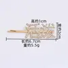 Grampo de Cabelo Colorido Geométrico da Moda com Strass, Presilha Redonda para Meninas, Acessório de Cabelo para Parte de Trás da Cabeça