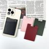 Transfronterizo en stock PU cuero funda trasera para teléfono móvil tarjetero tarjetero se puede establecer LOGO cuero engrosado funda para tarjetas de teléfono móvil al por mayor