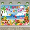 Cortina de Porta Havaiana Aloha Mais Vendida da Amazon Decoração para Festa de Verão Bandeira Fundo Pode Ser Feita de Acordo com a Imagem