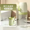 Taza de Lavado para Viaje Tres en Uno Portátil Set de Almacenamiento de Cepillo de Dientes y Pasta de Dientes Taza para Enjuague Bucal Caja de Almacenamiento de Cepillo de Dientes y Pasta de Dientes para Viajes de Negocios