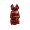 Talla en Madera de Sándalo Rojo Juego Completo de 12 Animales del Zodiaco Manijas Lindos Adornos Curativos de Escritorio Manijas Antiguas para Atracciones Turísticas
