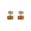 Pendientes de aro de ámbar estilo Maillard para mujer, de nicho, de alta calidad, estilo retro, sencillos, a la moda, joyería para las orejas.
