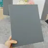 Fichário de argolas capa dura em couro A4 em estoque livro de armazenamento de tecido com 3 furos amostras de cores amostras de tecido em branco