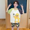 Pijama de Niña Estilo Nuevo 2026 Verano Manga Corta Algodón Peinado Niños Niñas Pequeñas Verano Ropa de Casa para Bebé Set