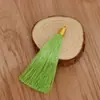 Marcador de Página com Pingente de Borla Espiral de Fio Dourado 8cm Pingente de Leque de Sachê de Borla de Poliéster Borla