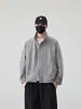 Chaqueta de Hombre para Primavera y Otoño con Cuello Alto Tendencia Versátil Abrigo de Trabajo Top Casual Simple Elegante
