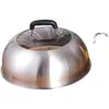 Tapa para olla vaporera, diseño de arco alto, acero inoxidable engrosado, para uso doméstico, 27 cm, 28 cm, 30 cm, adecuada para woks, ollas de hierro y ollas de sopa