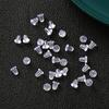Tapones para Oídos Transparentes de Silicona Plástica DIY, Topes para Aretes, Tapones para Oídos Anticaída, Tuercas para Aretes, Accesorios de Joyería para Orejas