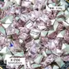 Accesorios para Uñas de Diamante con Forma Especial de Corazón Torcido con Punta Rosa para Uñas de Celebridad de Internet, Súper Brillantes