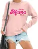 Sudadera de Algodón CVC con Estampado de Acción de Gracias para Mujer, Estilo Europeo y Americano, Algodón Colorido Casual Cómodo, Cuello Redondo, Mangas Regulares, Mangas Largas, Estilo Casual Japonés y Coreano