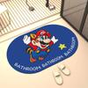 Alfombrilla de baño Mario de Tierra de Diatomeas Absorbente Dibujos Animados Suave Secado Rápido Antideslizante Felpudo Hecho a Medida