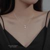 Collar popular para mujer ins nicho diseño de lujo ligero estilo frío cadena clavícula moderno nuevo lujo ligero simple cadena estudiante