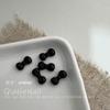 Preto e Branco Leite Café Bonito Tridimensional Dos Desenhos Animados Kitty Cat Nail Art Jóias Resina Arco Desgaste Unhas Decoração Colar