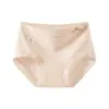 Roupa Íntima Feminina, Tipo A, Calça Longa de Algodão para Bebê, Roupa Íntima 100% Algodão para Mulheres, Cintura Média, Ajustada ao Quadril, Gancho Estendido para Mais Conforto, 10A Antibacteriano 9