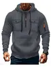 Sudadera con capucha para hombre de otoño e invierno, nueva, de importación, estación independiente de Amazon, informal, moderna, con cremallera, sudadera con capucha