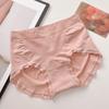 C394 Creme Sem Costura Amigo da Pele do Quadril 50 Modal Sem Costura Nu Cintura Alta Respirável Roupa Íntima de Menina Fresca