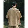 Camisa polo japonesa para hombre de manga corta verano marca de moda moderna holgada talla grande Montaña funcional de trabajo camisa de manga corta camiseta