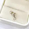 Fecho Lagosta Liga de Zinco Argola Única Argola Aberta Dupla Face Acessórios de Fecho Lagosta Conector Fecho Final Acessórios para Joias DIY