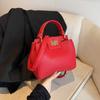 Bolso de Hombro Cruzado Vintage Elegante con Cierre Bolso Sobaco de Noche Color Sólido Patrón Lichi Bolso de Hombro Cruzado 2025 Nuevo Estilo Bolso Personalizado para Mujer