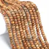 Ábaco de Piedra Natural con Imagen de 5x8mm, Cuentas Sueltas, Cuentas de Rueda, Cuentas Espaciadoras, Cuentas Planas, Cuentas para Hilo, Pulsera DIY, Accesorios de Joyería