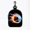Bolsa de Monedas con Estampado de Fútbol Copa Mundial 2026 Cremallera Entrenamiento al Aire Libre Bolsa para Comida de Perro Almacenamiento Bolsita para Auriculares Mini