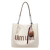 Bolsa Tote Fashion Versão Coreana Retrô Casual Versátil Bolsa de Ombro Grande Capacidade Moda Casual Temperamento Bolsa Tote para o Dia a Dia
