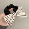 Estilo Chanel lazo cinta intestino grueso banda para el pelo Corea del Sur temperamento accesorios para el pelo tocado niñas corbata de lazo letra banda elástica cuerda para el pelo
