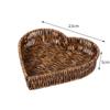 FONTE fabricante Rattan tecido cesta de armazenamento prato de frutas placa de frutas secas lanche bandeja de lanche Rattan prato tecido