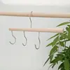 Colgador de gancho de madera maciza gancho multifuncional sin costuras perchero para ropa gancho para ropa un gancho largo en fila gancho para cortina de ducha detrás de la puerta gancho para ropa