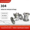 Válvula de Retenção de Aço Inoxidável Tipo Lift Vedada 304 Flange Válvula de Queda de Velocidade 316L Válvula de Retenção Unidirecional Anti-Refluxo