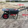 Carretilla de una rueda agrícola engrosada Marco de cubo engrosado Carro de mano de una rueda para construcción