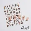 Pegatinas para Uñas con Estampado de Leopardo Sexy en Relieve Zm Nuevo Color Maillard de Celebridad de Internet Parches Personalizados para Uñas Otoño