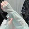 Nuevas Mangas de Hielo para el Sol para Damas de Encaje Sueltas Transpirables Cómodas Protección UV Mangas de Hielo Mangas para el Brazo Tacto Frío Brazo