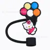Tapa para pajita Sanrio, funda de silicona de grado alimenticio para pajita, tapa antipolvo para pajita de 10 mm, tapón para pajita de 8 mm