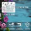 Modelo de Pintura Vazado com Textura Floral Popular da Amazon Stencil DIY para Arte de Parede e Design de Folheado de Madeira
