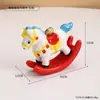 Enfeite de Cavalo de Balanço de Cerâmica Que Simboliza Riqueza e Boa Sorte, um Brinquedo de Alívio de Estresse para Mesa, Pequena Decoração Curativa Presente