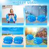 Brinquedo de Água Flutuante Infantil Sofá Inflável Transparente Portátil Brinquedo de Piscina ao Ar Livre Sofá de Jogo Aquático Assento