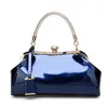 2023 Nuevo Bolso de Mujer de Charol de Moda Europea y Americana Bolso de Mano Moderno Brillante Bolso de Hombro Cruzado Bolso de Mujer para Cena de Novia