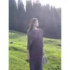 Elegante Conjunto de Duas Peças de Tricô para Mulheres, Estilo Francês, Socialite, Alta Costura, Novidade Outono 2025, Tendência