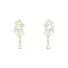 Brincos metálicos simples e versáteis estilo coreano com um toque elegante e sofisticado, populares para o dia a dia, ear cuffs de círculo geométrico e acessórios de orelha