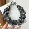 Correa de Muñeca para Teléfono Lanyard de Cuerda Trenzada Cadena para Teléfono Estilo Ins Correa Multifuncional para Mano Goma para el Cabello Scrunchie Lanyard