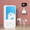 Reproductor de MP3 Externo para Estudiantes, Diseño Simple de Dibujos Animados, Reproductor Deportivo Portátil con Ranura para Tarjeta y Tarjeta de Memoria, Juego Completo al por Mayor