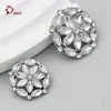 25 Botones Nuevos de Moda Estilo Pequeña Fragancia de Alta Gama Imitación Marquise Circonio Botones Decorativos para Blusa de Mujer Venta al por Mayor