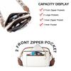 Bolso bandolera multifuncional con cremallera, combinación de colores europea y americana de moda transfronteriza, bolso cuadrado, bolso de hombro de PU, cartera, correa de hombro ajustable
