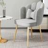 Silla de Maquillaje de Lujo Ligero para Celebridades de Internet para Uso en Casa, Silla Perezosa con Respaldo de Almacenamiento para Dormitorio, Taburete de Tocador, Taburete de Almacenamiento para Manicura