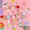 Decoración de Pastel Estilo Ins Bandera Coreana Enchufe Dibujos Animados Oso Lindo Hp Corazón Feliz Cumpleaños Topper Accesorios